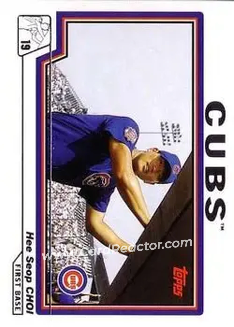 2004 Topps #83 - Hee Seop Choi - Chicago Cubs - Front 2004 Topps #83 - Hee Seop Choi - Chicago Cubs - Front