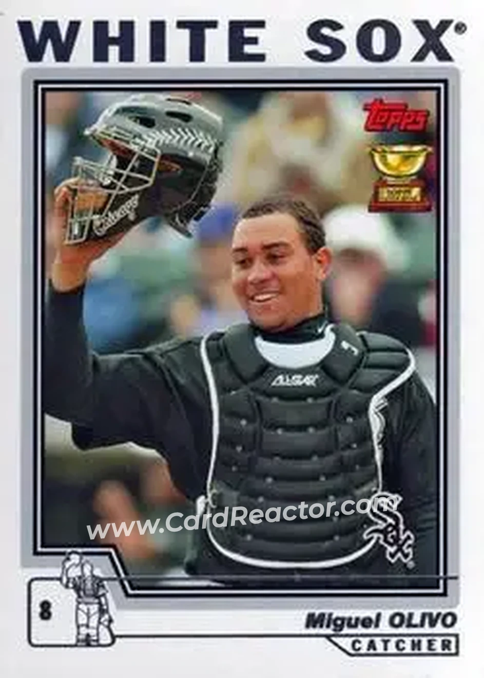 2004 Topps #84 - Miguel Olivo - Chicago White Sox - Front 2004 Topps #84 - Miguel Olivo - Chicago White Sox - Front