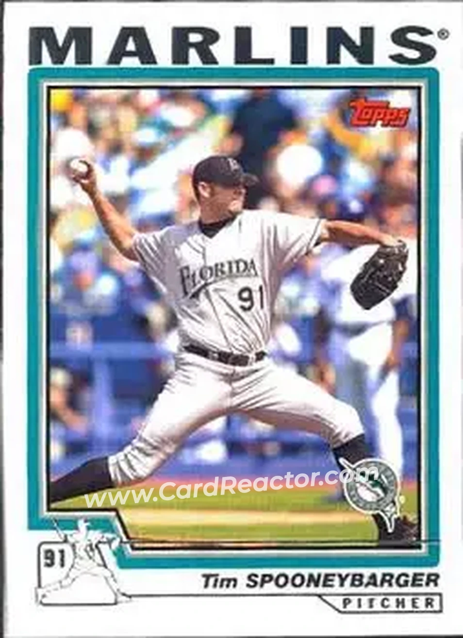 2004 Topps #89 - Tim Spooneybarger - Florida Marlins - Front