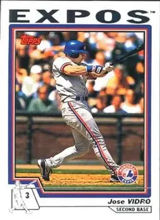 2004 Topps #90 - Jose Vidro - Montreal Expos