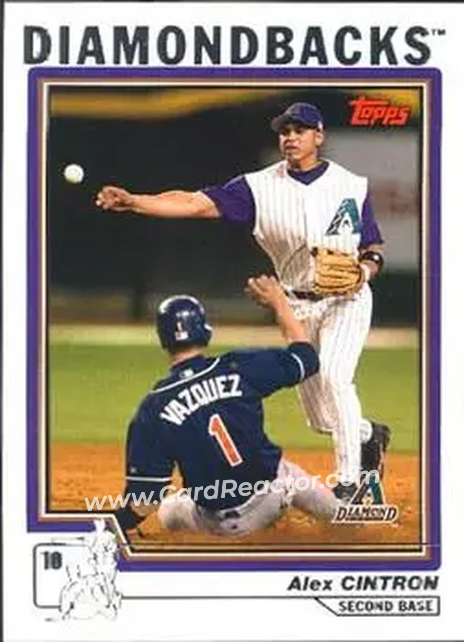 2004 Topps #96 - Alex Cintron - Arizona Diamondbacks - Front