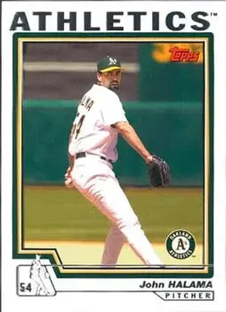 2004 Topps #99 - John Halama - Oakland Athletics