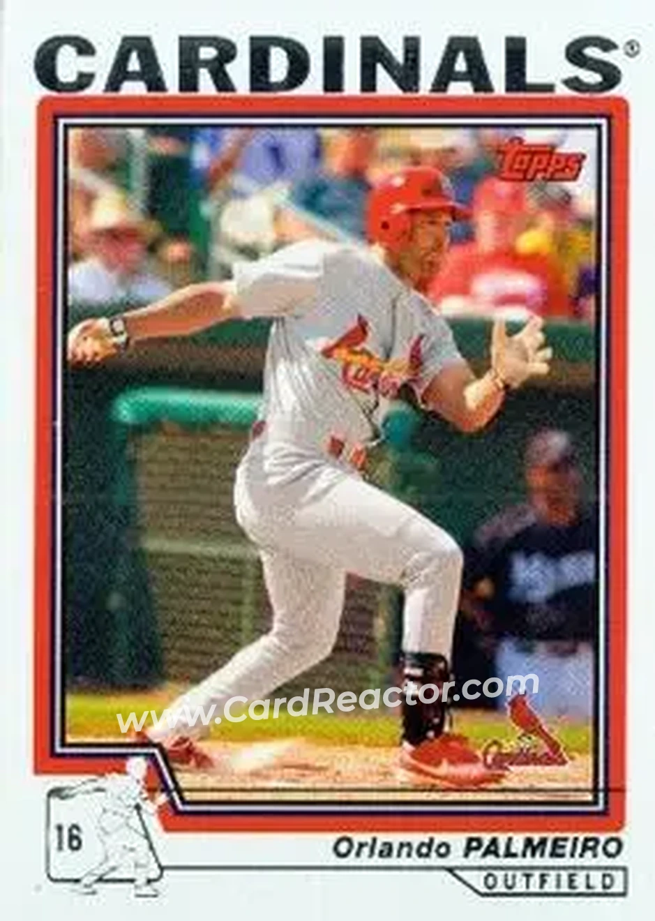 2004 Topps #101 - Orlando Palmeiro - St. Louis Cardinals - Front