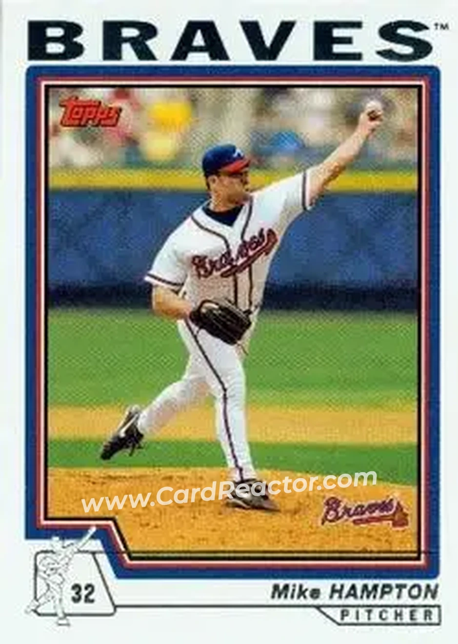 2004 Topps #104 - Mike Hampton - Atlanta Braves - Front
