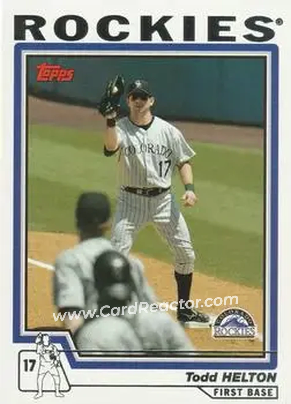 2004 Topps #110 - Todd Helton - Colorado Rockies - Front 2004 Topps #110 - Todd Helton - Colorado Rockies - Front