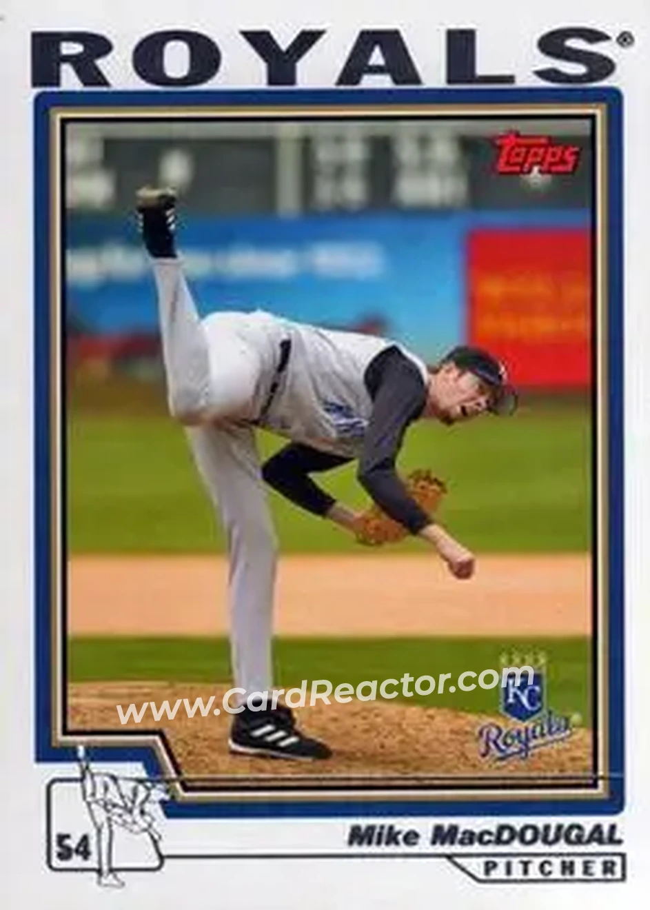 2004 Topps #113 - Mike MacDougal - Kansas City Royals - Front