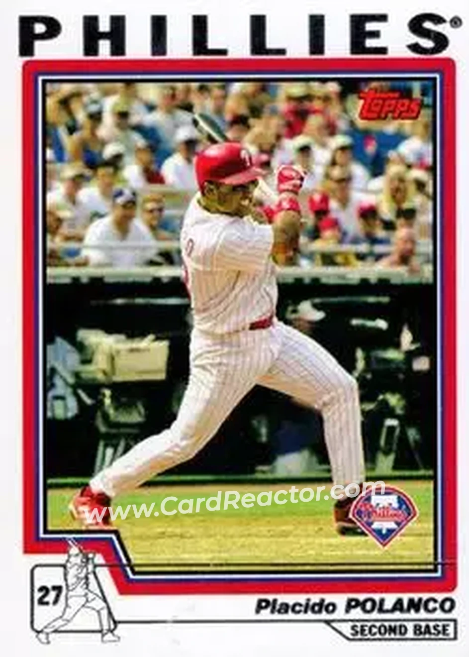 2004 Topps #117 - Placido Polanco - Philadelphia Phillies - Front 2004 Topps #117 - Placido Polanco - Philadelphia Phillies - Front