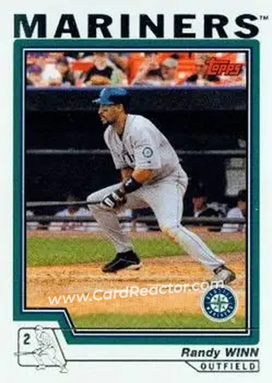 2004 Topps #122 - Randy Winn - Seattle Mariners - Front