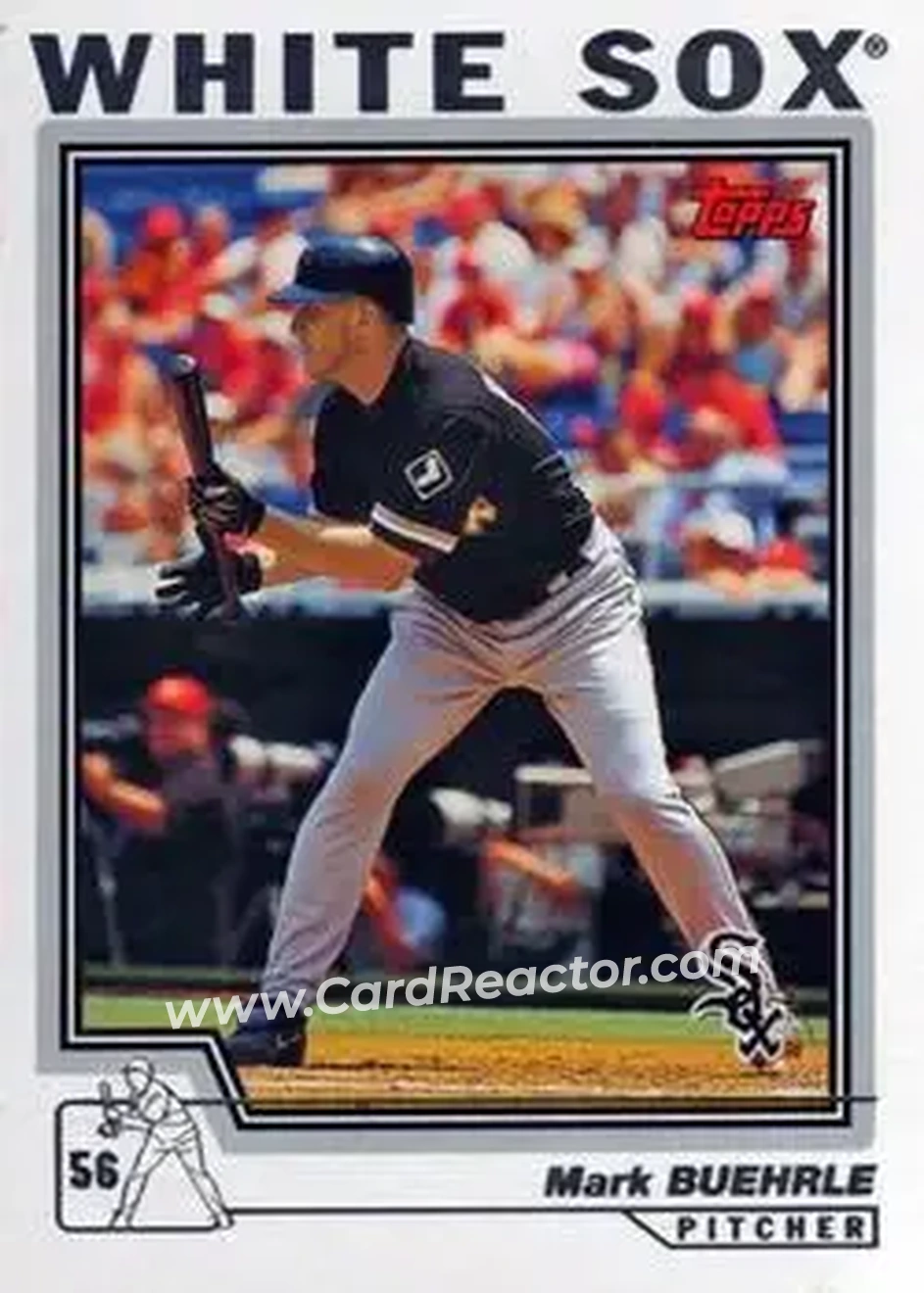 2004 Topps #127 - Mark Buehrle - Chicago White Sox - Front 2004 Topps #127 - Mark Buehrle - Chicago White Sox - Front