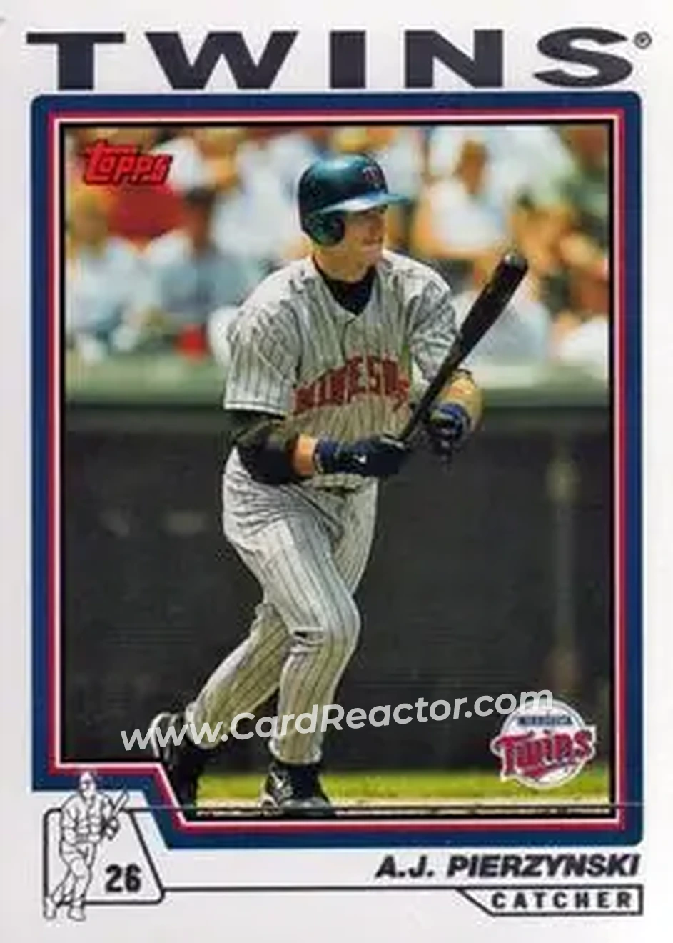 2004 Topps #131 - A.J. Pierzynski - Minnesota Twins - Front 2004 Topps #131 - A.J. Pierzynski - Minnesota Twins - Front