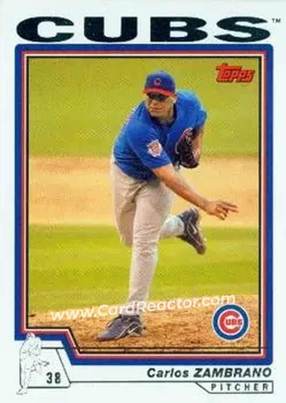 2004 Topps #136 - Carlos Zambrano - Chicago Cubs - Front