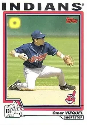 2004 Topps #143 - Omar Vizquel - Cleveland Indians