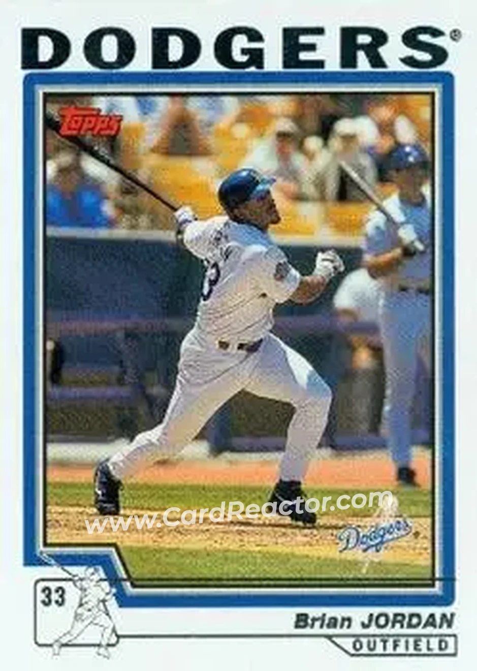 2004 Topps #146 - Brian Jordan - Los Angeles Dodgers - Front