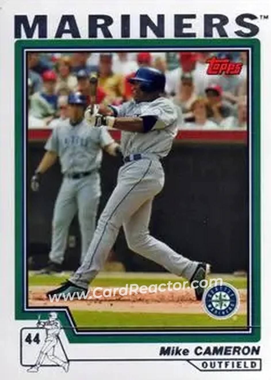 2004 Topps #156 - Mike Cameron - Seattle Mariners - Front