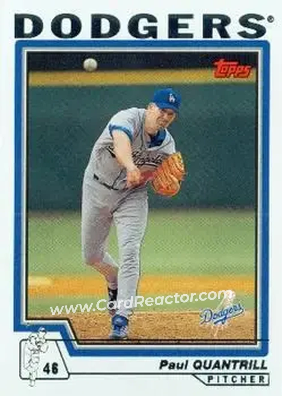 2004 Topps #175 - Paul Quantrill - Los Angeles Dodgers - Front 2004 Topps #175 - Paul Quantrill - Los Angeles Dodgers - Front
