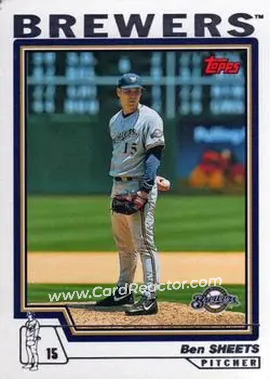 2004 Topps #176 - Ben Sheets - Milwaukee Brewers - Front 2004 Topps #176 - Ben Sheets - Milwaukee Brewers - Front
