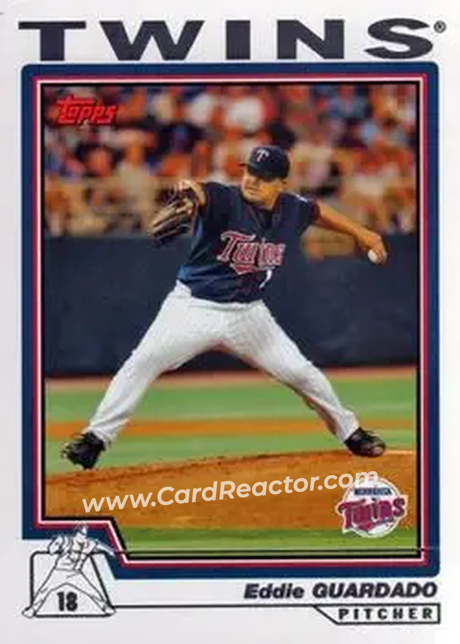 2004 Topps #177 - Eddie Guardado - Minnesota Twins - Front