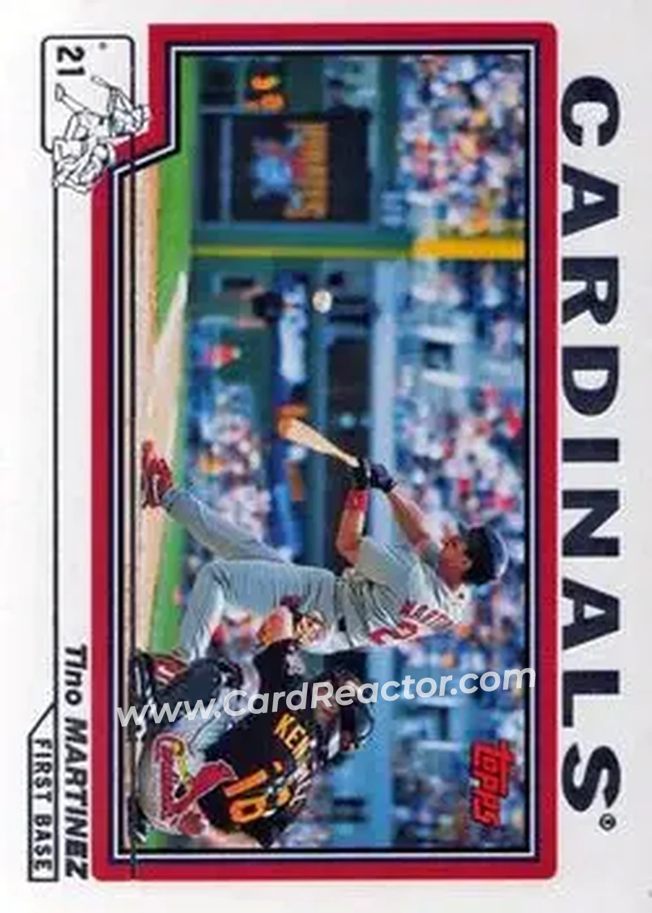2004 Topps #186 - Tino Martinez - St. Louis Cardinals - Front