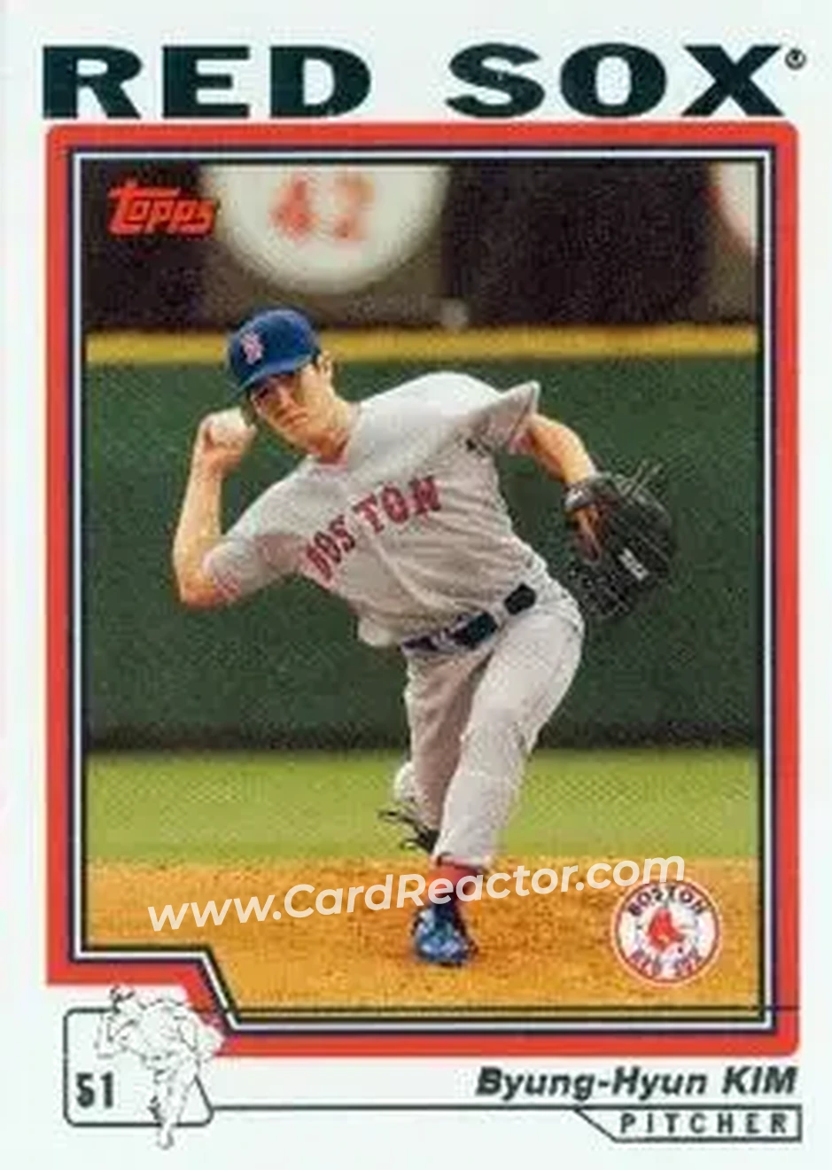 2004 Topps #198 - Byung-Hyun Kim - Boston Red Sox - Front