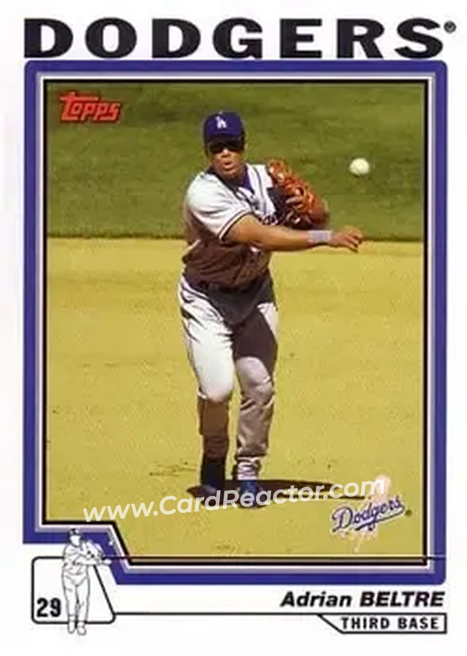 2004 Topps #239 - Adrian Beltré - Los Angeles Dodgers - Front