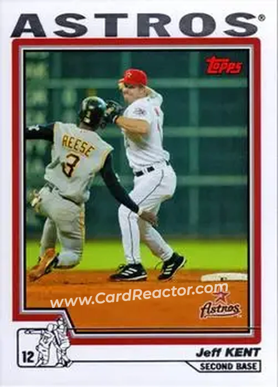 2004 Topps #250 - Jeff Kent - Houston Astros - Front