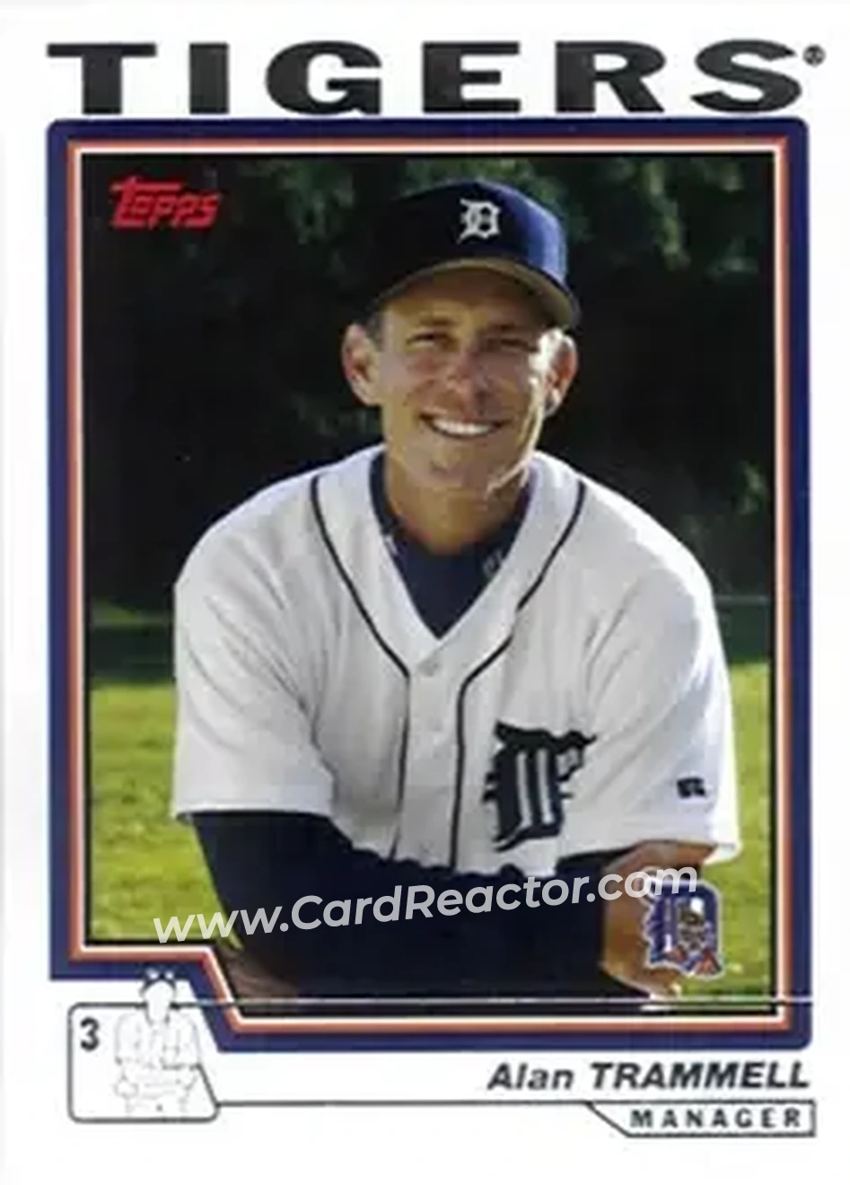 2004 Topps #277 - Alan Trammell - Detroit Tigers - Front