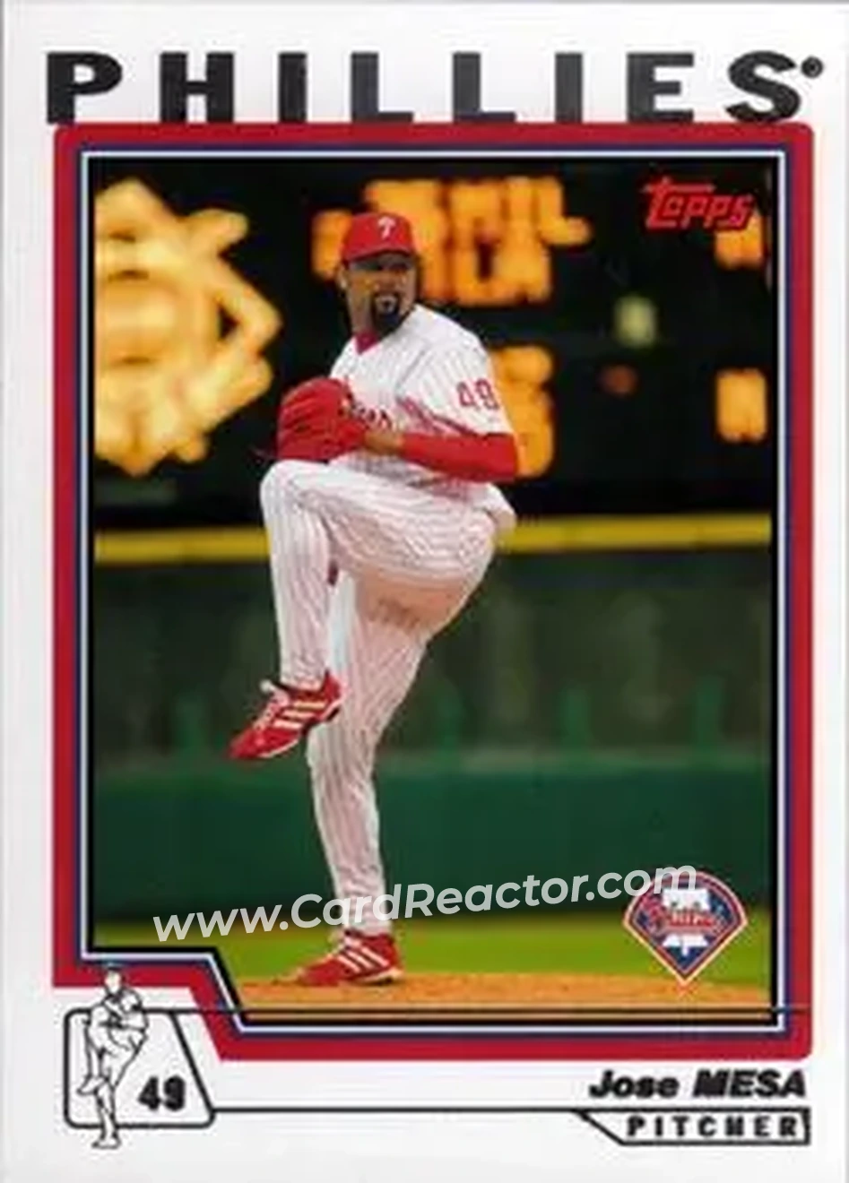 2004 Topps #202 - Jose Mesa - Philadelphia Phillies - Front