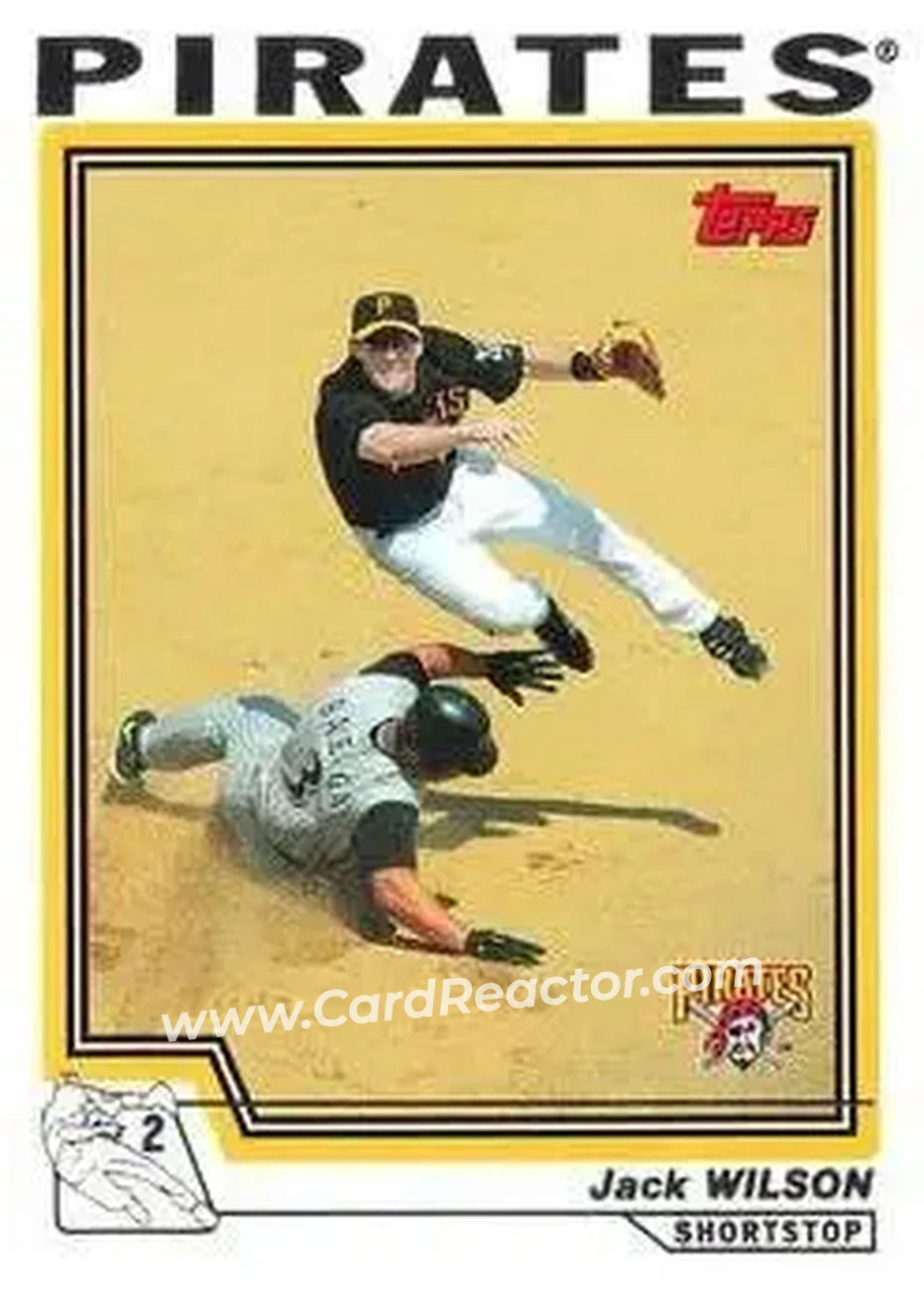 2004 Topps #204 - Jack Wilson - Pittsburgh Pirates - Front