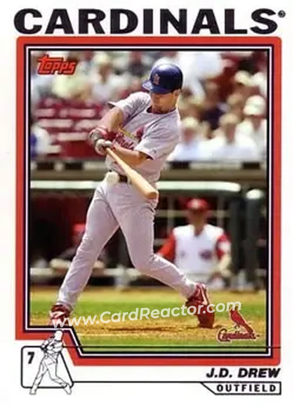 2004 Topps #207 - J.D. Drew - St. Louis Cardinals - Front