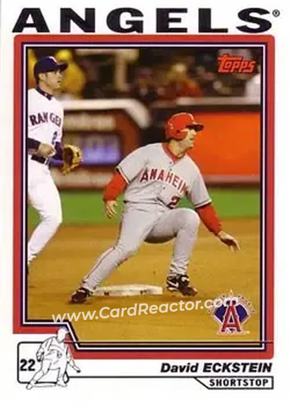 2004 Topps #210 - David Eckstein - Anaheim Angels - Front 2004 Topps #210 - David Eckstein - Anaheim Angels - Front