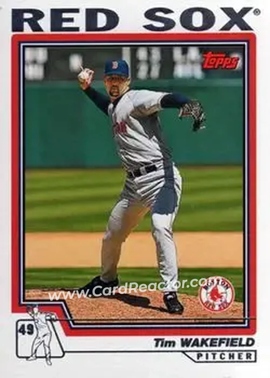 2004 Topps #213 - Tim Wakefield - Boston Red Sox - Front