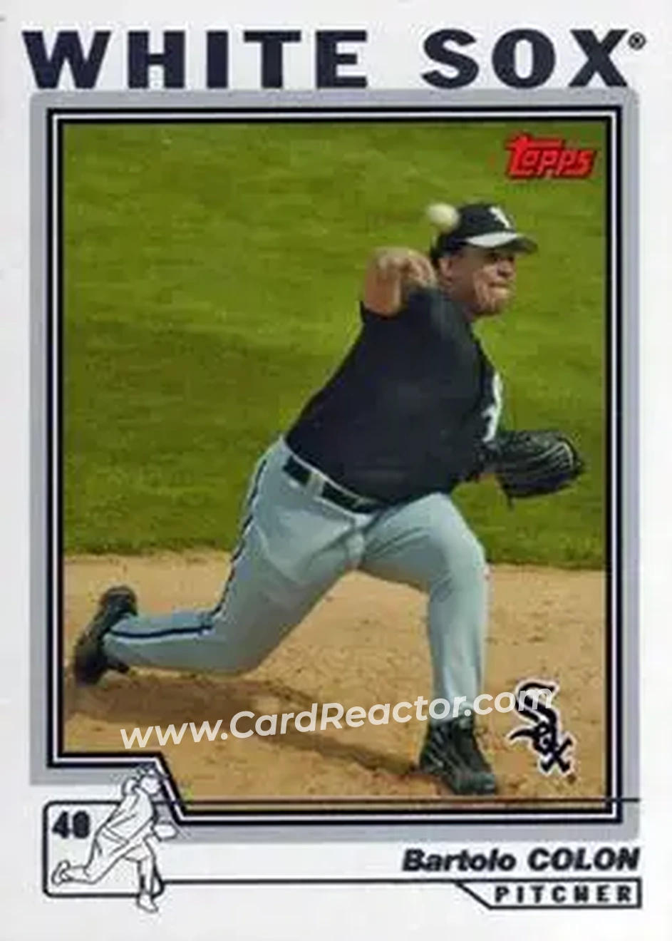 2004 Topps #215 - Bartolo Colon - Chicago White Sox - Front