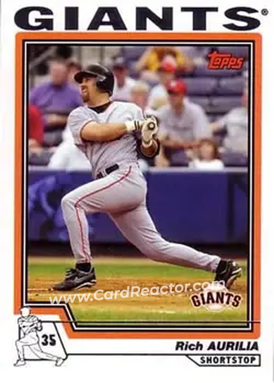 2004 Topps #225 - Rich Aurilia - San Francisco Giants - Front