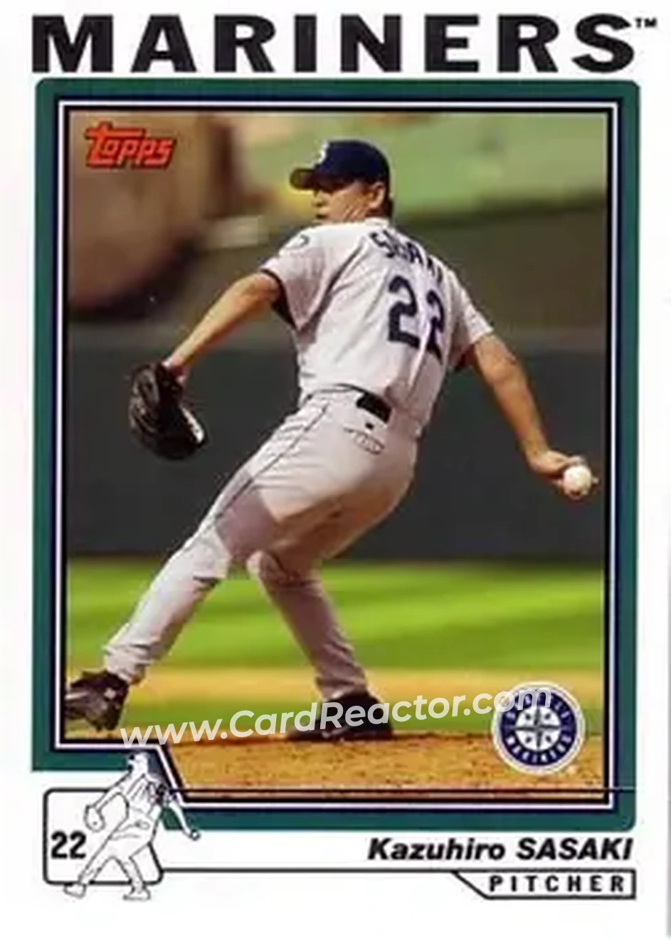2004 Topps #228 - Kazuhiro Sasaki - Seattle Mariners - Front