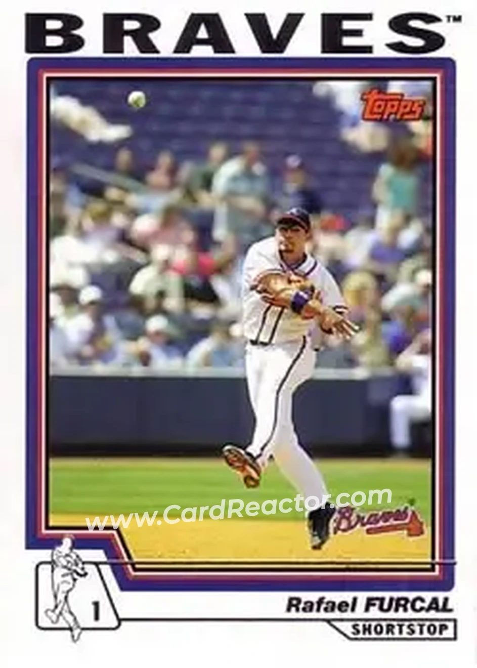 2004 Topps #230 - Rafael Furcal - Atlanta Braves - Front