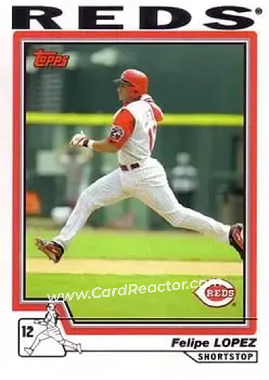 2004 Topps #234 - Felipe Lopez - Cincinnati Reds - Front
