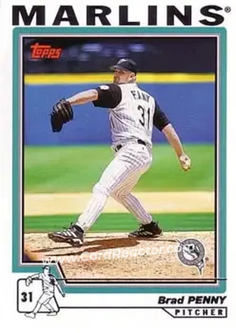 2004 Topps #236 - Brad Penny - Florida Marlins - Front 2004 Topps #236 - Brad Penny - Florida Marlins - Front