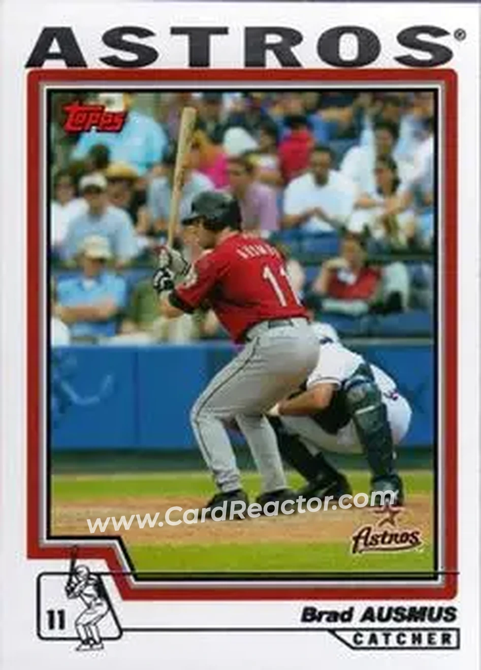 2004 Topps #237 - Brad Ausmus - Houston Astros - Front