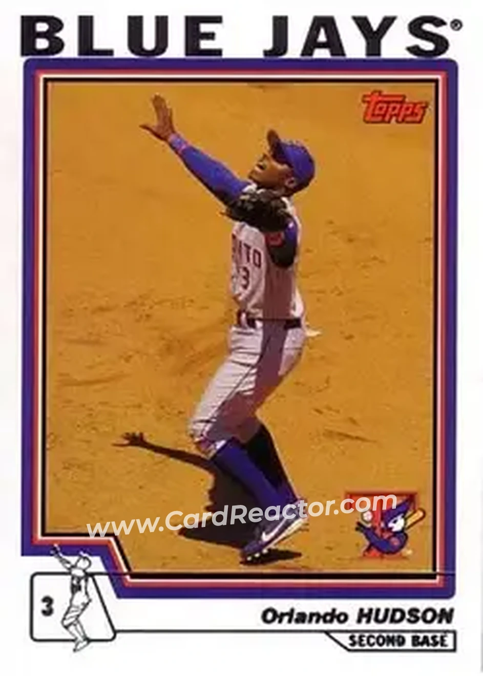 2004 Topps #241 - Orlando Hudson - Toronto Blue Jays - Front