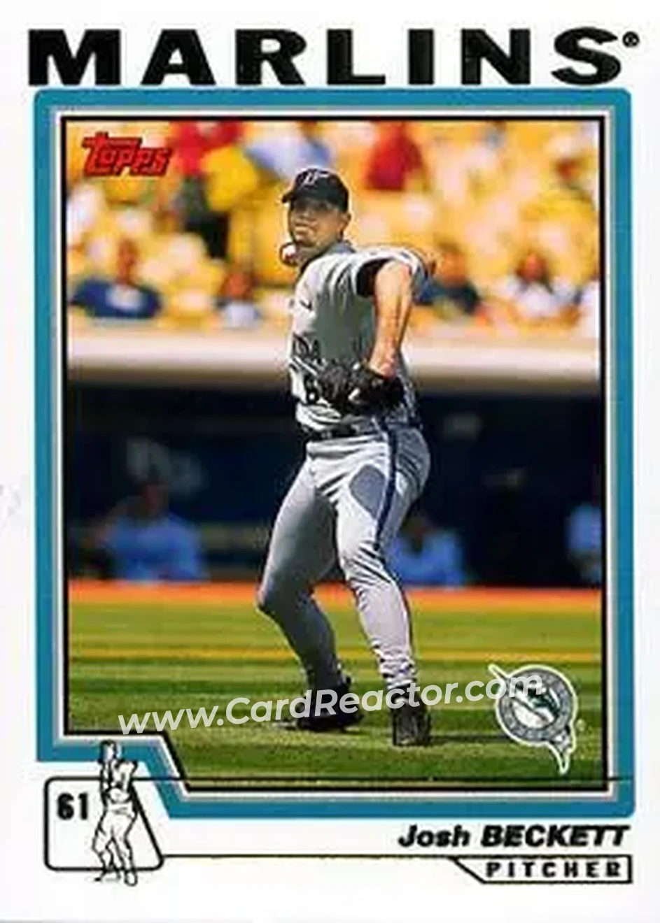 2004 Topps #251 - Josh Beckett - Florida Marlins - Front