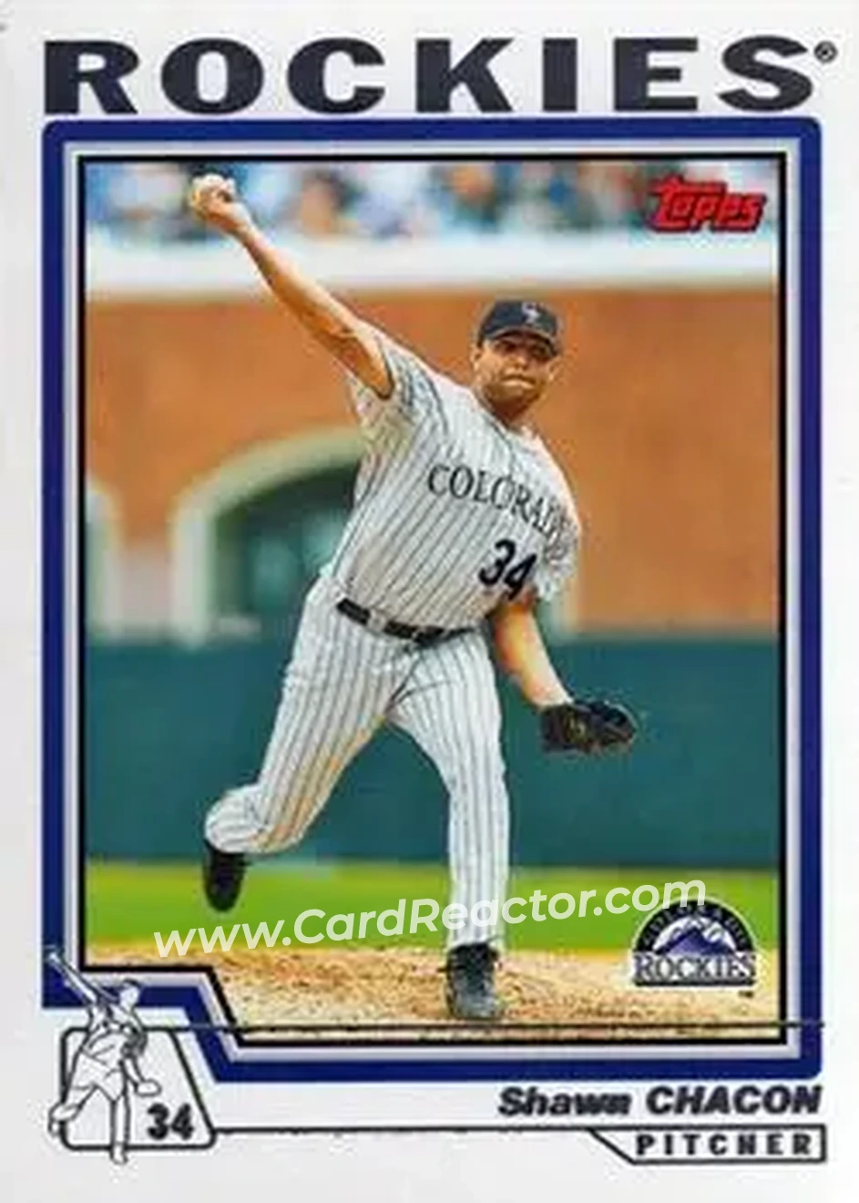 2004 Topps #257 - Shawn Chacon - Colorado Rockies - Front 2004 Topps #257 - Shawn Chacon - Colorado Rockies - Front
