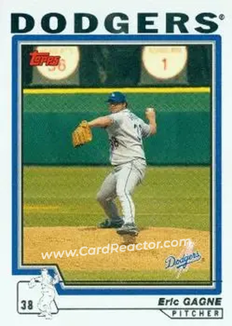 2004 Topps #260 - Eric Gagne - Los Angeles Dodgers - Front 2004 Topps #260 - Eric Gagne - Los Angeles Dodgers - Front
