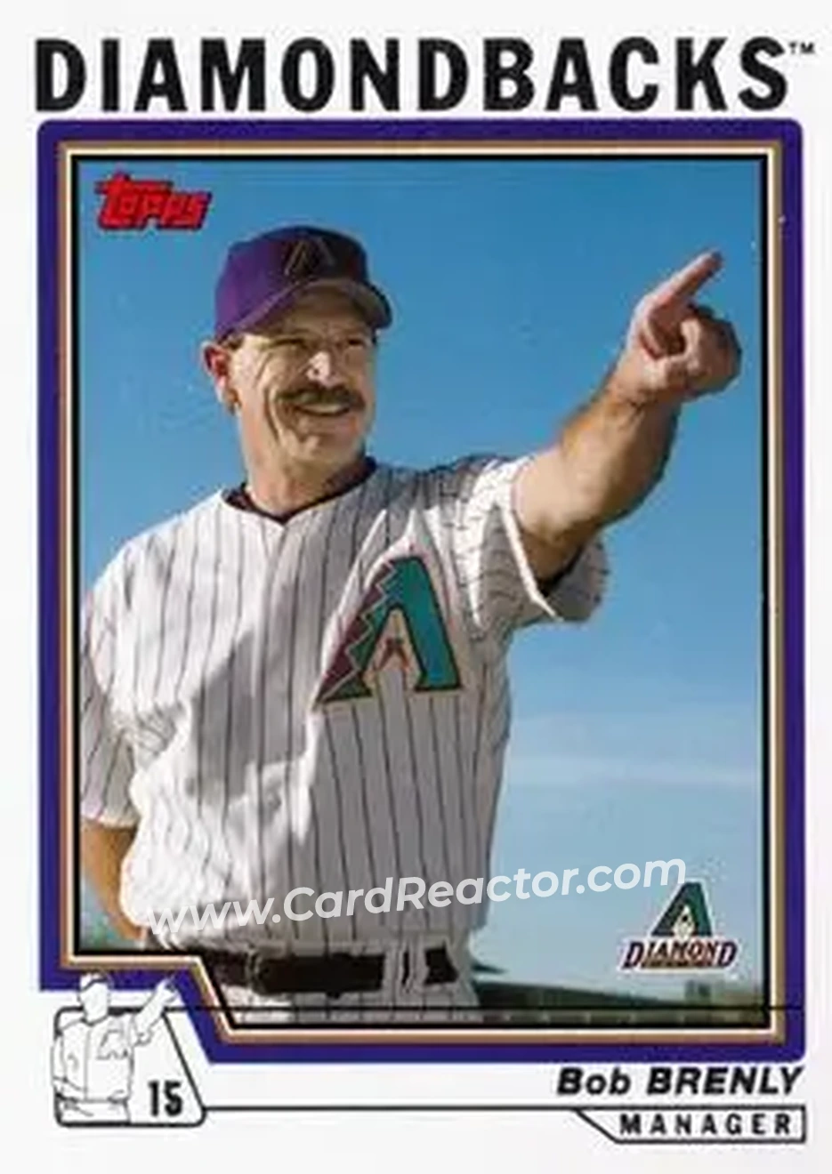 2004 Topps #268 - Bob Brenly - Arizona Diamondbacks - Front 2004 Topps #268 - Bob Brenly - Arizona Diamondbacks - Front