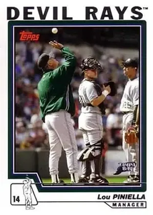 2004 Topps #294 - Lou Piniella - Tampa Bay Devil Rays