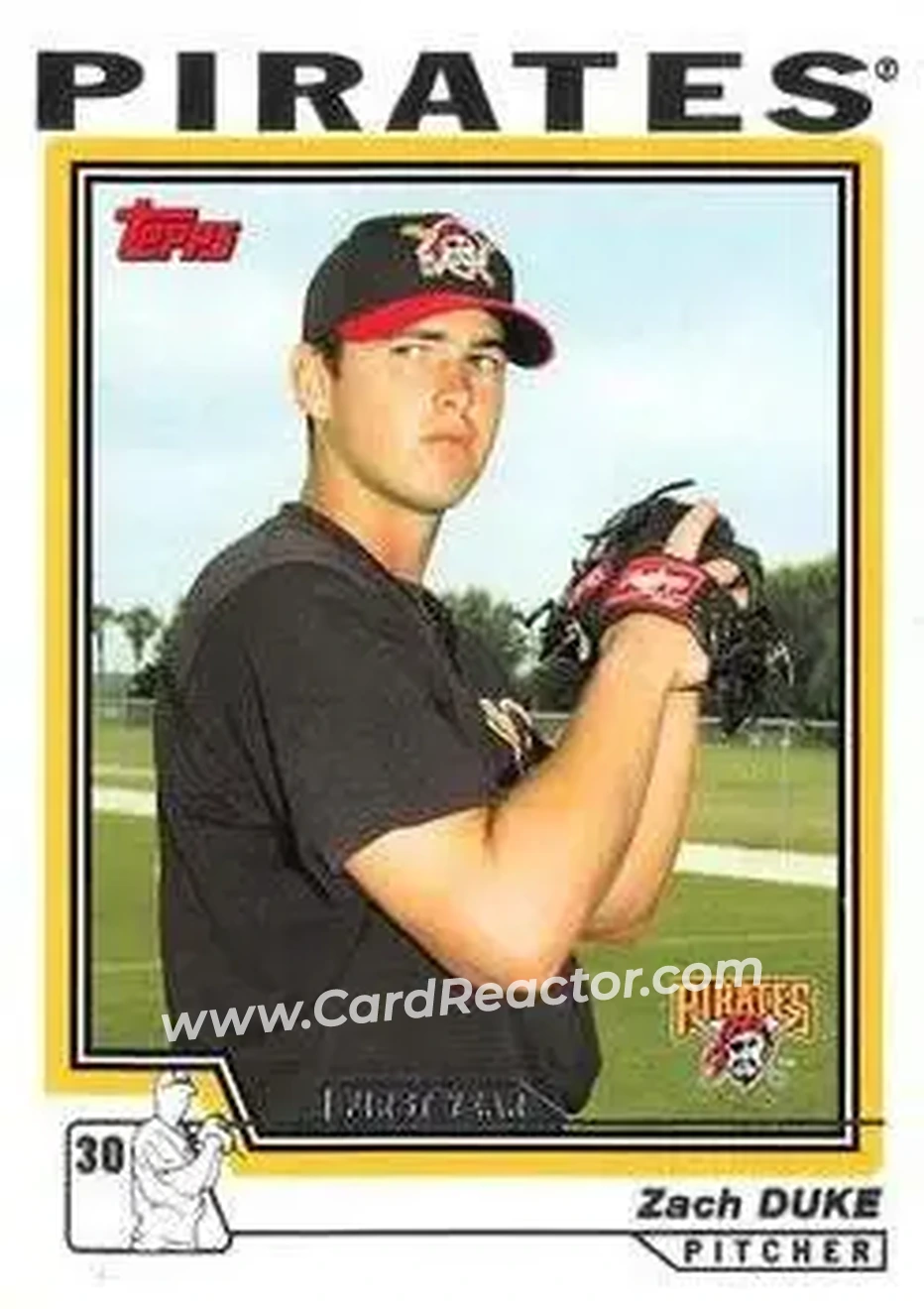 2004 Topps #325 - Zach Duke - Pittsburgh Pirates - Front