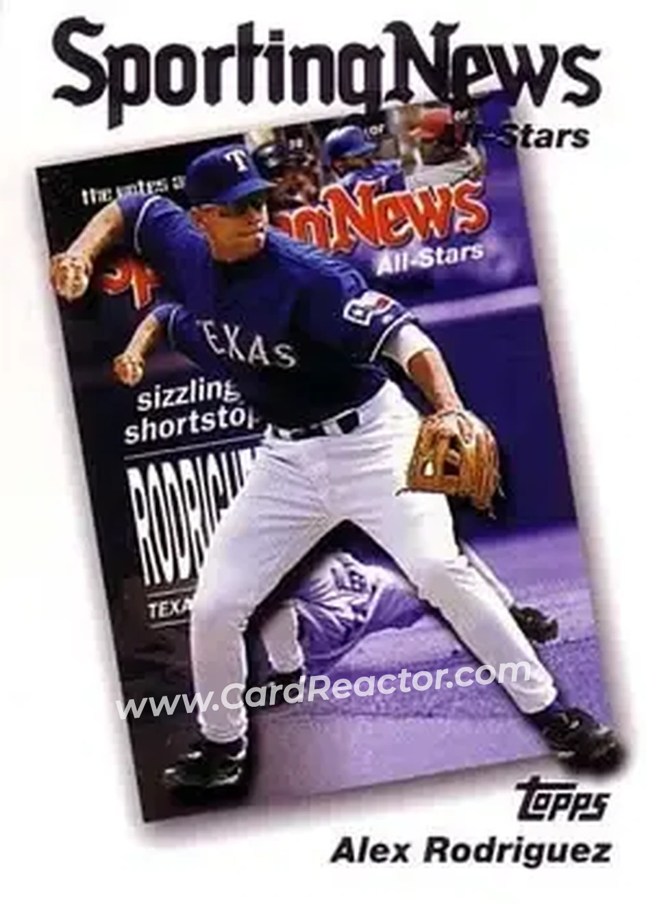 2004 Topps #358 - Alex Rodriguez - Texas Rangers - Front