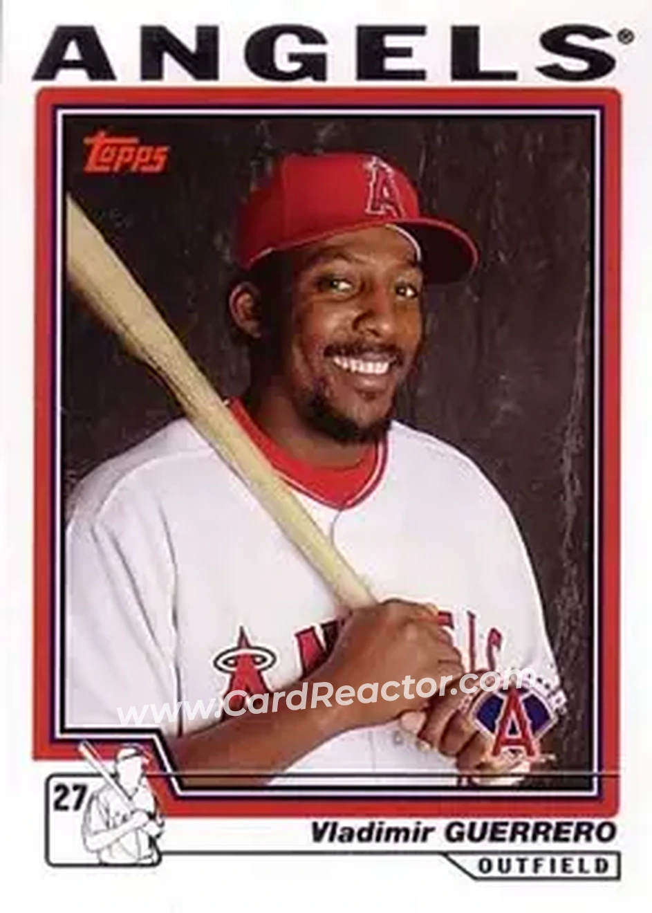 2004 Topps #380 - Vladimir Guerrero - Anaheim Angels - Front