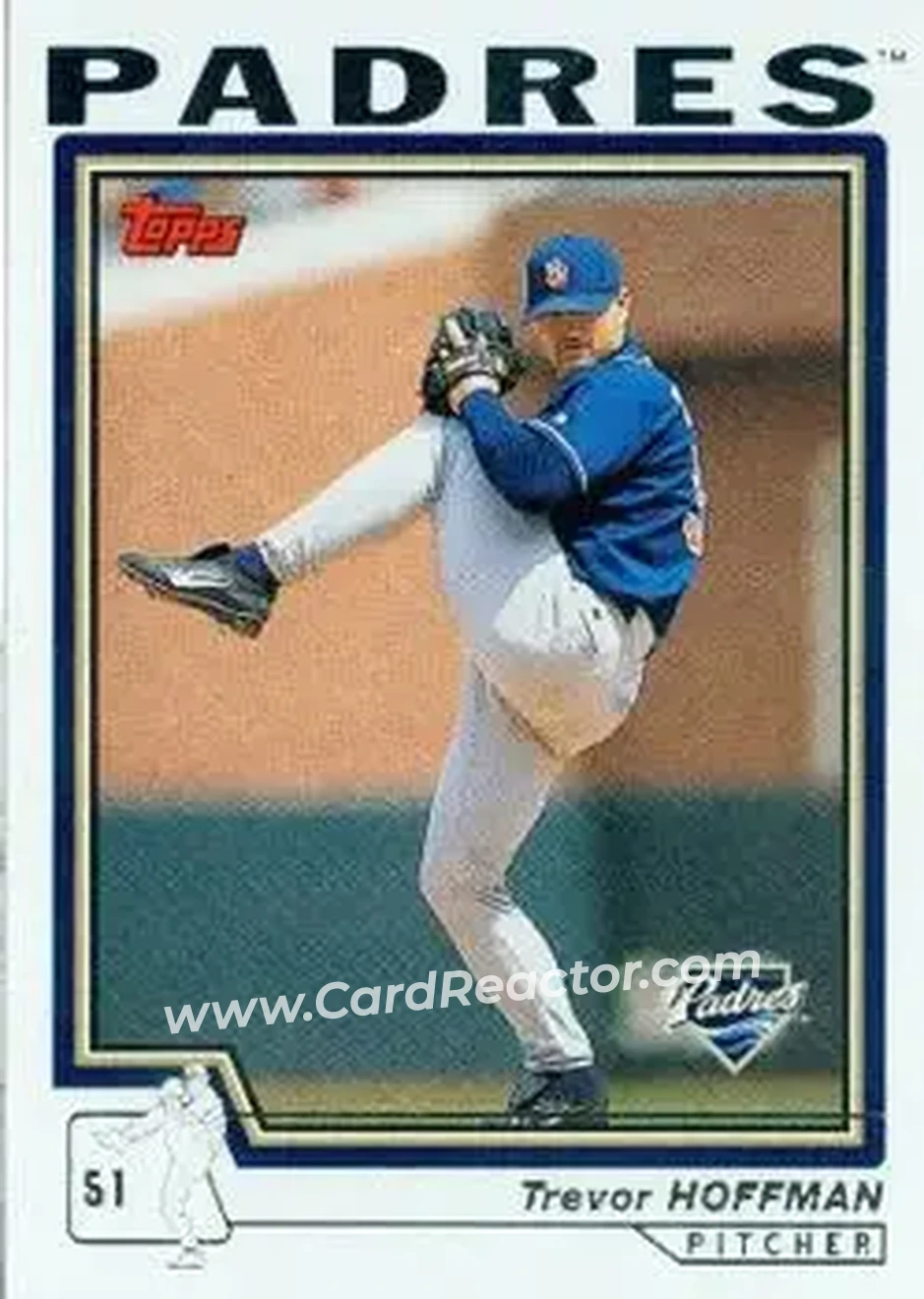 2004 Topps #386 - Trevor Hoffman - San Diego Padres - Front