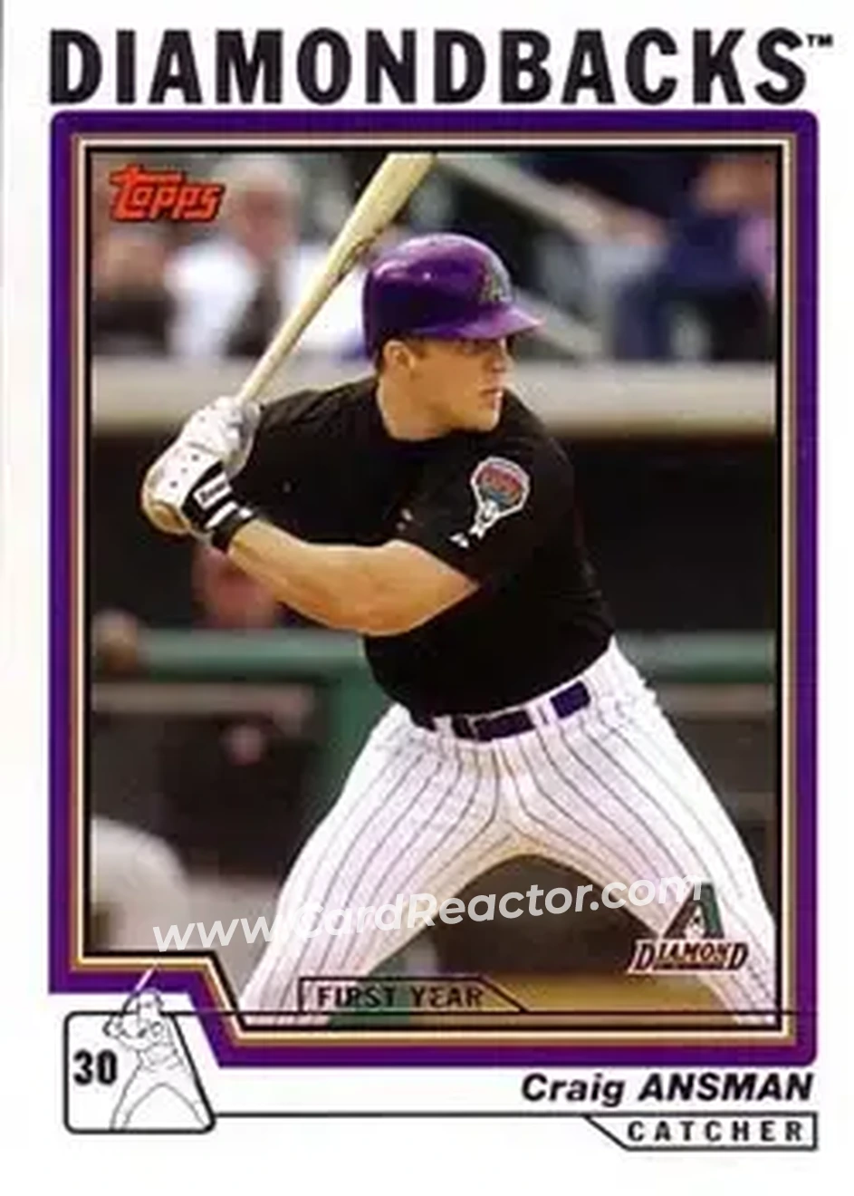 2004 Topps #302 - Craig Ansman - Arizona Diamondbacks - Front