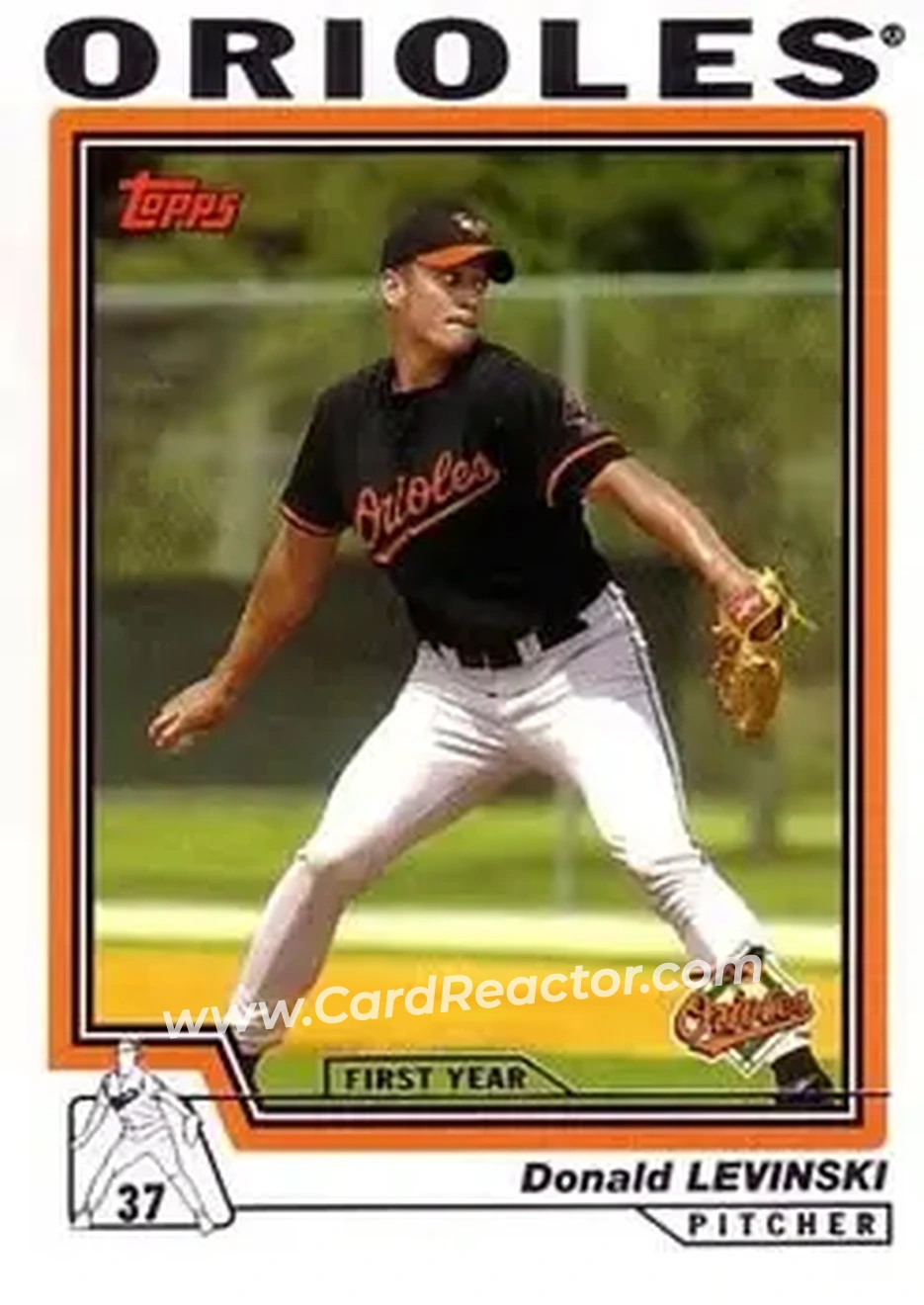 2004 Topps #306 - Donald Levinski - Baltimore Orioles - Front